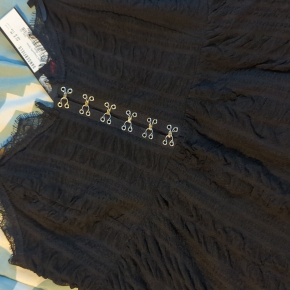 Dangerfield goth hook and eyelet babydoll dress BNWT gothic killstar like - Picture 5 of 7